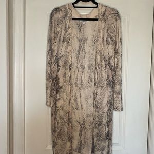 Snake Print Duster